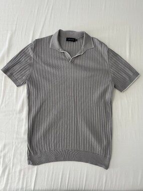 Bugatchi Mens Short Sleeve JOHNNY COLLAR SWEATER POLO